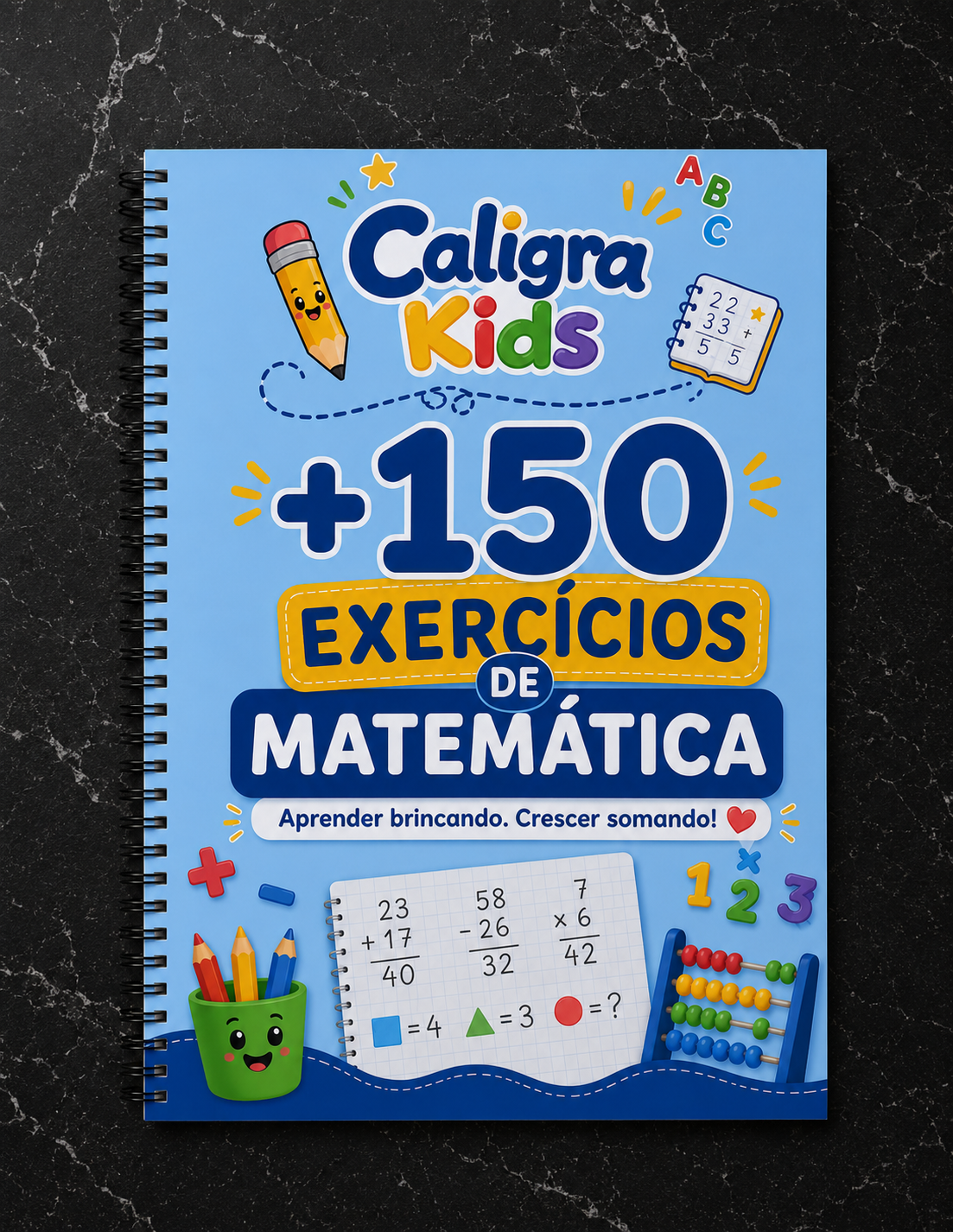 Mockup do bônus 03: Exercícios de Matemática